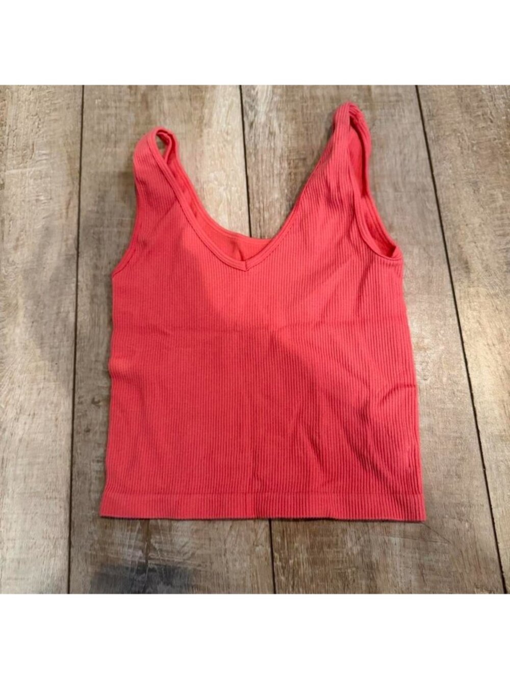 CORAL SEAMLESS 2 WAY TANK SUPER SOFT #summer #coral #tank